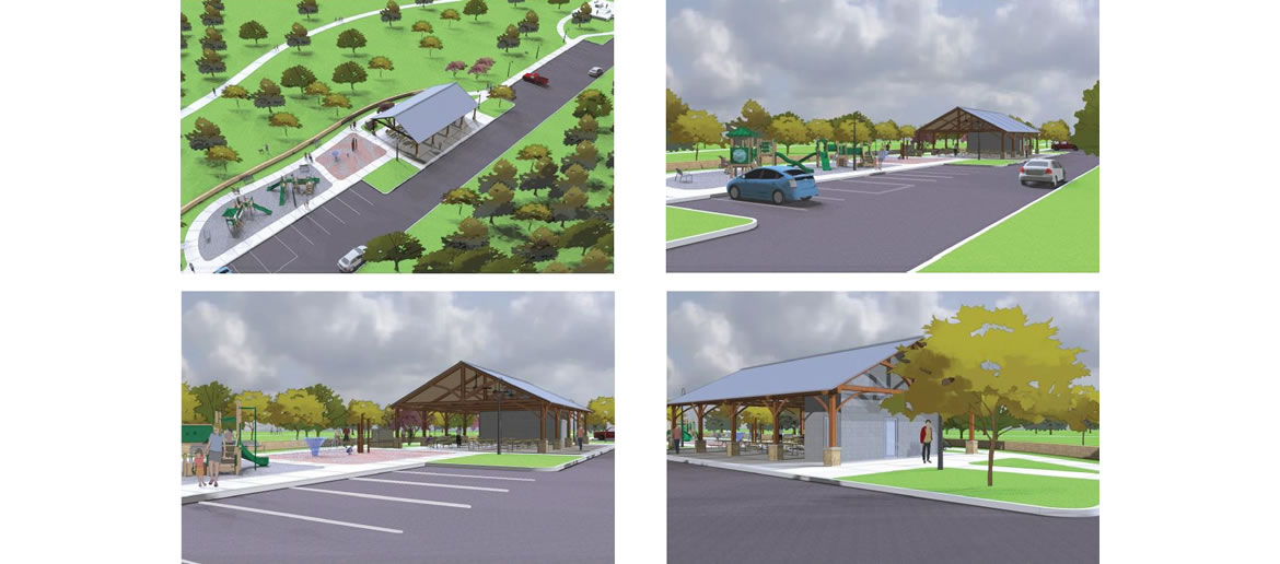 Escondido Creek Parkway rendering of Pavilion